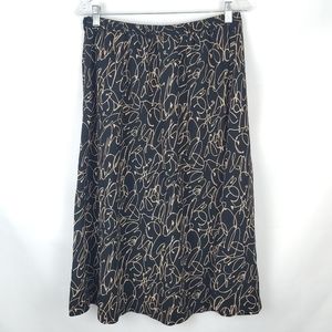 90's Vintage Leslie Fay Knee length Skirt Womens 12P Going Out Whimsigoth Casual